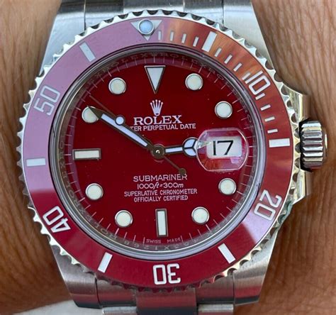 rolex submariner red dials